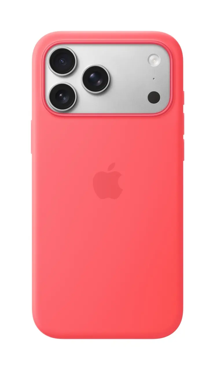 Apple iPhone 17 Pro Max Silicone Case w/ MagSafe - Bright Guava