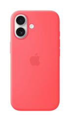 Apple iPhone 17 Silicone Case w/ MagSafe - Bright Guava