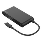 Belkin CONNECT USB-C 4-Port + HDMI 4K 60Hz 100W PD Hub Black