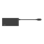 Belkin CONNECT USB-C 4-Port + HDMI 4K 60Hz 100W PD Hub Black