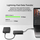 Belkin CONNECT USB-C 4-Port + HDMI 4K 60Hz 100W PD Hub Black