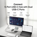 Belkin CONNECT USB-C 5-in-1 MultiPort HDMI 60Hz Adapter Silver