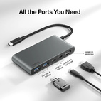 Belkin CONNECT USB-C 5-in-1 MultiPort HDMI 60Hz Adapter Silver