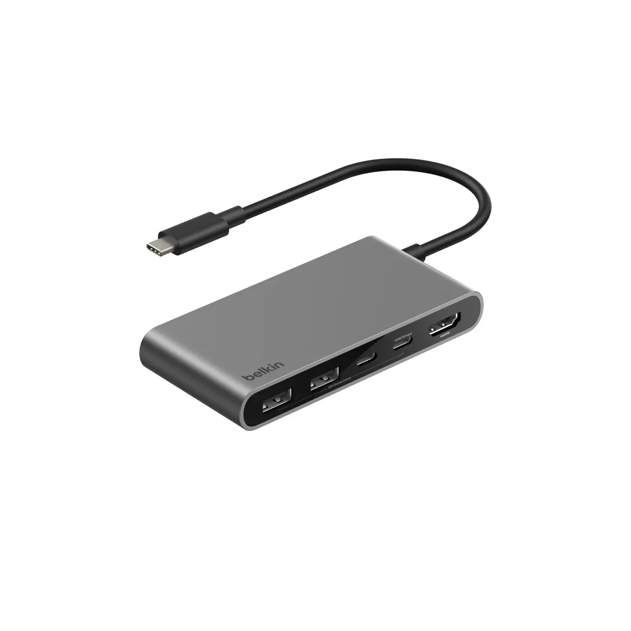 Belkin CONNECT USB-C 5-in-1 MultiPort HDMI 60Hz Adapter Silver