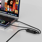 Belkin BOOSTCHARGE Pro Dual USB-C Cable 140W PD Black