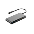 Belkin CONNECT USB-C 8-in-1 MultiPort HDMI 60Hz + Ethernet Adapter Silver