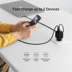 Belkin BOOSTCHARGE Pro USB-C 67W GaN 2-port Charger Black