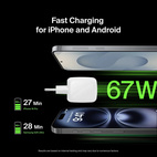 Belkin BOOSTCHARGE Pro USB-C 67W GaN 2-port Charger White