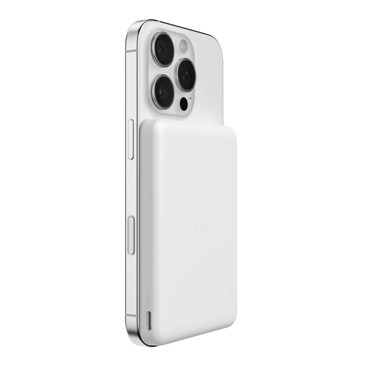 Belkin BOOSTCHARGE Slim Magnetic QI2 PowerBank 5000mAh/7.5W PD USB-C White