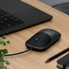 Satechi Slim LX Wired Mouse USB-A/C - Space Black