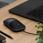Satechi Slim LX Wired Mouse USB-A/C - Space Black