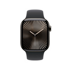 Apple Watch Series 10 GPS + Cellular 42mm Slate Titanium - Black Sport Band - Small/Medium