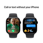 Apple Watch Series 10 GPS + Cellular 46mm Jet Black Aluminium - Black Sport Band - Small/Medium