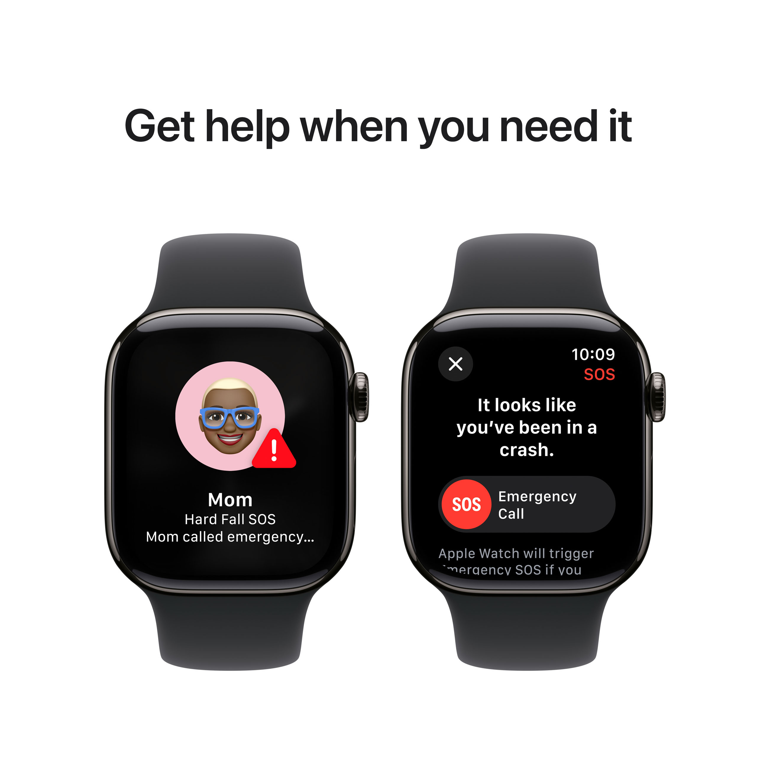 Apple Watch Series 10 GPS + Cellular 42mm Slate Titanium - Black Sport Band - Small/Medium