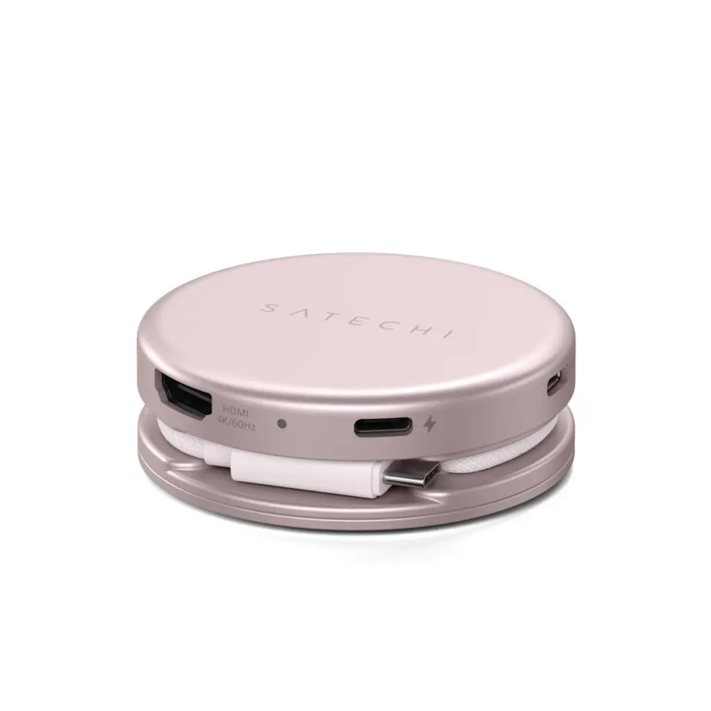 Satechi OntheGo USB-C 5-in-1 60Hz MultiPort Adapter Blush