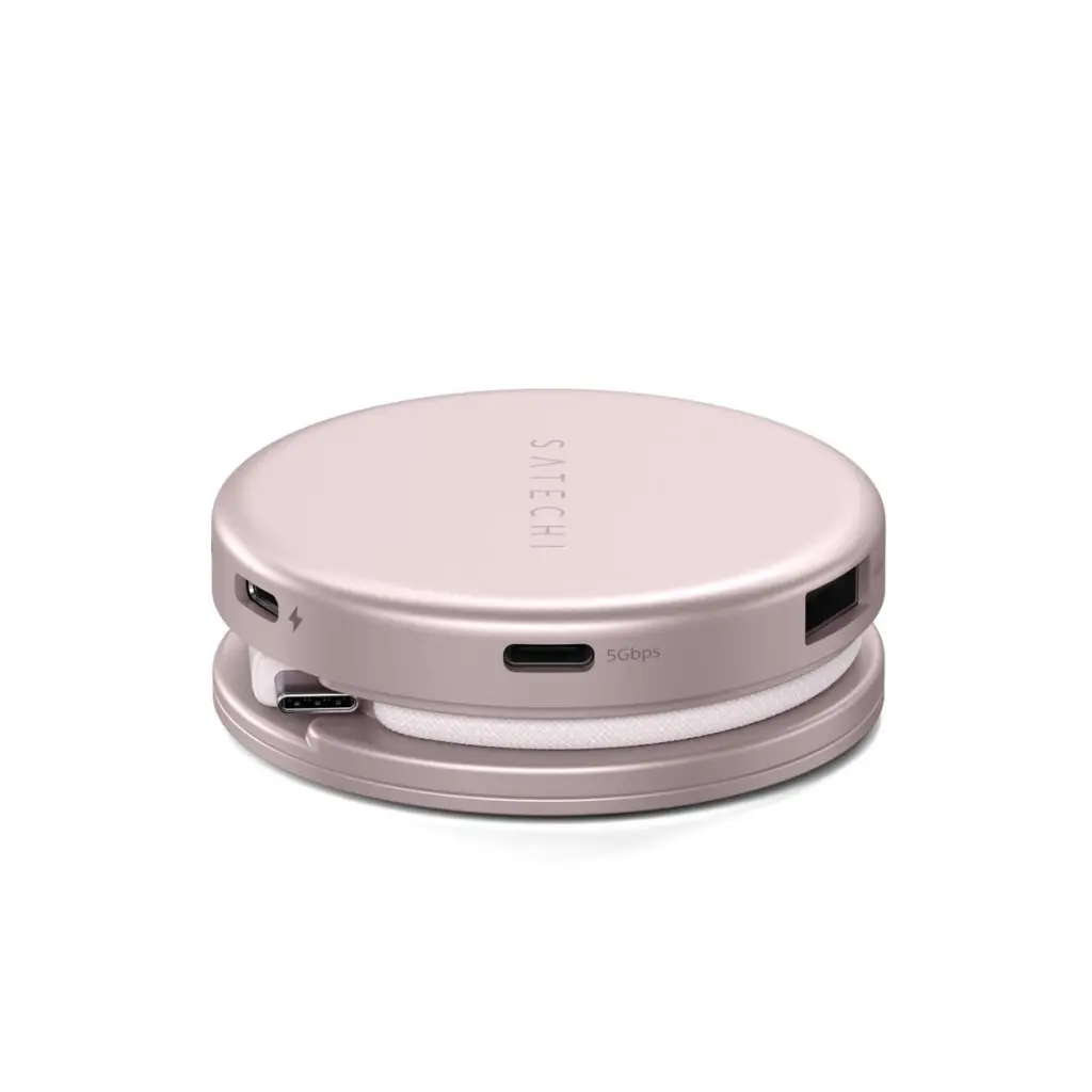Satechi OntheGo USB-C 5-in-1 60Hz MultiPort Adapter Blush