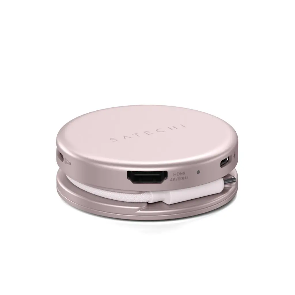 Satechi OntheGo USB-C 5-in-1 60Hz MultiPort Adapter Blush