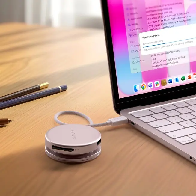 Satechi OntheGo USB-C 5-in-1 60Hz MultiPort Adapter Blush