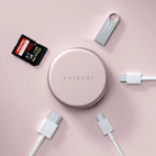 Satechi OntheGo USB-C 5-in-1 60Hz MultiPort Adapter Blush