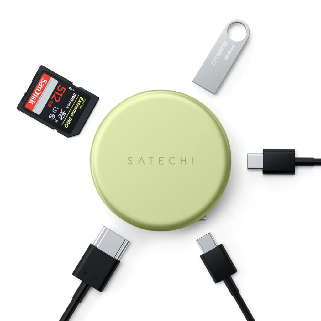 Satechi OntheGo USB-C 5-in-1 60Hz MultiPort Adapter Citrus