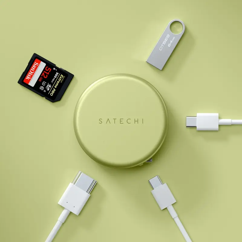 Satechi OntheGo USB-C 5-in-1 60Hz MultiPort Adapter Citrus