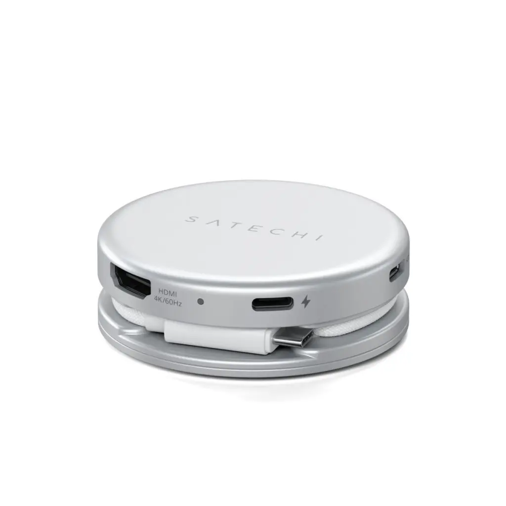 Satechi OntheGo USB-C 5-in-1 60Hz MultiPort Adapter Silver