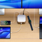 Satechi Thunderbolt 5 CubeDock w/ M.2 NVMe SSD Enclosure Silver