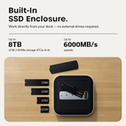 Satechi Thunderbolt 5 CubeDock w/ M.2 NVMe SSD Enclosure Silver