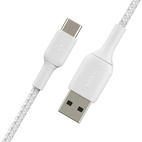 Belkin BOOSTCHARGE USB-C to USB-A Cable 2.0m Braided White