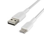 Belkin BOOSTCHARGE USB-C to USB-A Cable 2.0m Braided White