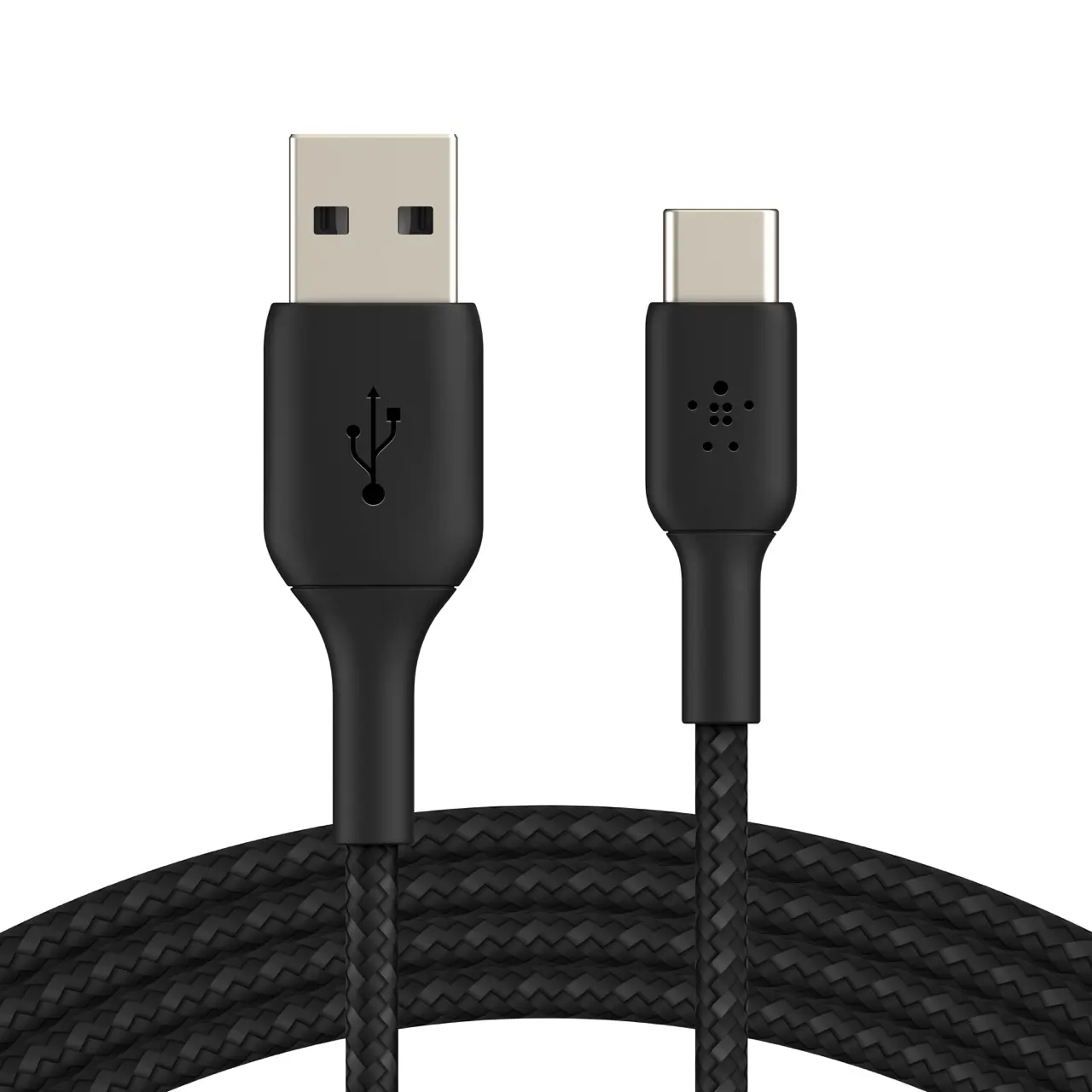 Belkin BOOSTCHARGE USB-C to USB-A Cable 2.0m Braided Black