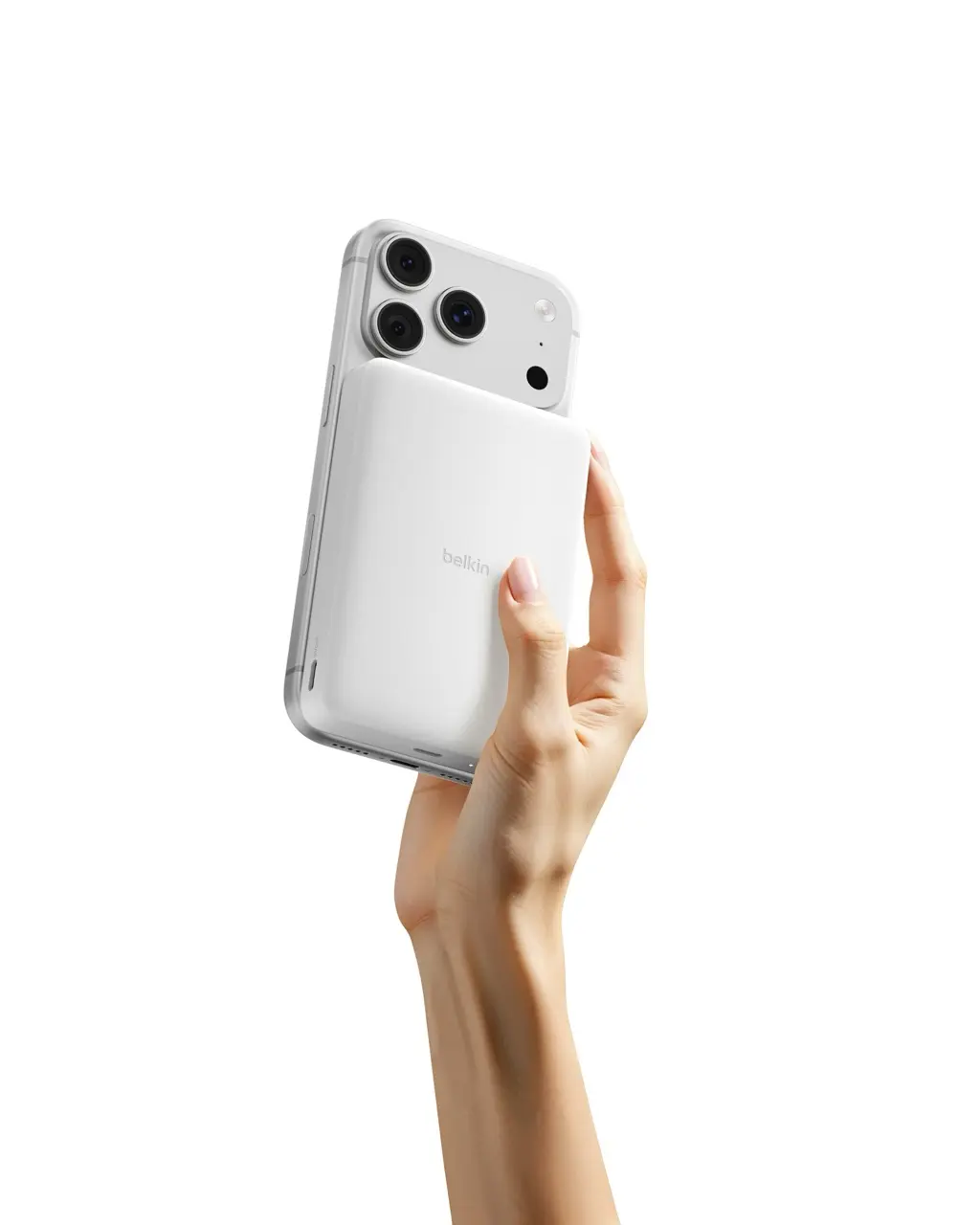 Belkin BOOSTCHARGE Slim Magnetic QI2 PowerBank 10000mAh/7.5W PD USB-C White