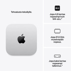 Mac mini: Apple M6 chip with 12‑core CPU and 12‑core GPU, 16GB, 512GB SSD