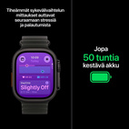 Apple Watch Ultra 4 GPS + Cellular 49mm Black Titanium Case with Burgundy Alpine Loop - S