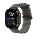 Apple Watch Ultra 4 GPS + Cellular 49mm Black Titanium Case with Translucent Black Ocean Band