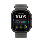 Apple Watch Ultra 4 GPS + Cellular 49mm Black Titanium Case with Translucent Black Ocean Band