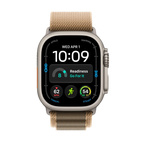 Apple Watch Ultra 4 GPS + Cellular 49mm Natural Titanium Case with Desert Alpine Loop - L