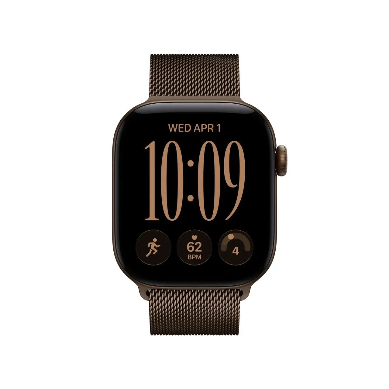 Apple Watch Series 12 GPS 42mm Dark Bronze Aluminium Case with Dark Bronze Milanese Loop