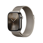 Apple Watch Series 10 GPS + Cellular 42mm Natural Titanium - Natural Milanese Loop