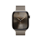 Apple Watch Series 10 GPS + Cellular 42mm Natural Titanium - Natural Milanese Loop