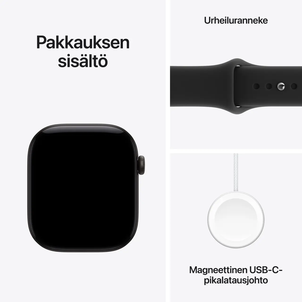 Apple Watch Series 12 GPS + Cellular 46mm Black Aluminium Case with Black Sport Band - M/L
