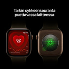 Apple Watch Series 12 GPS + Cellular 46mm Radiant Gold Titanium Case with Radiant Gold Milanese Loop - S/M