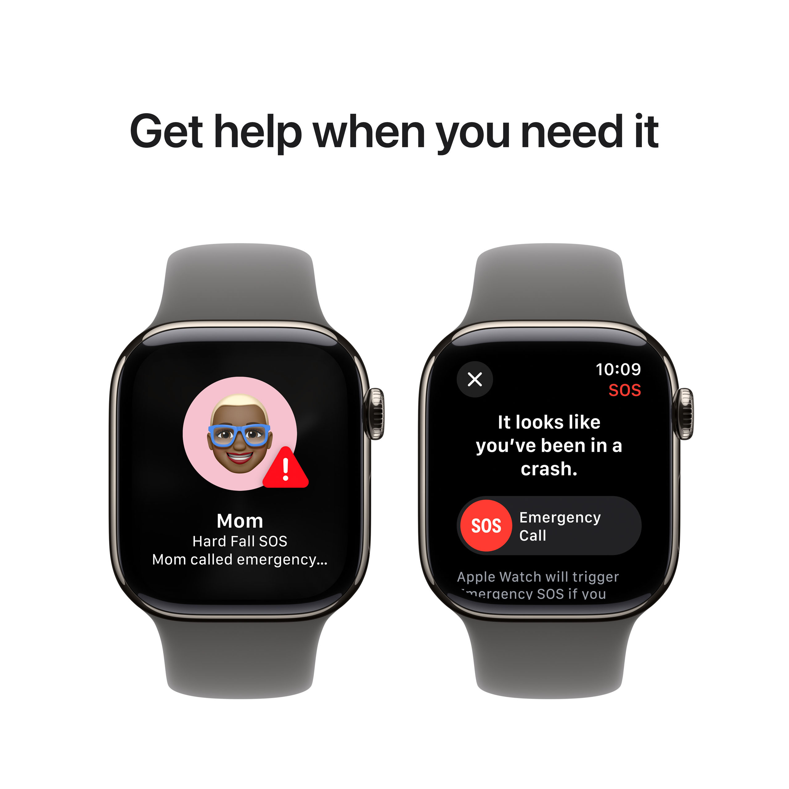 Apple Watch Series 10 GPS + Cellular 42mm Natural Titanium - Stone Grey Sport Band - Medium/Large