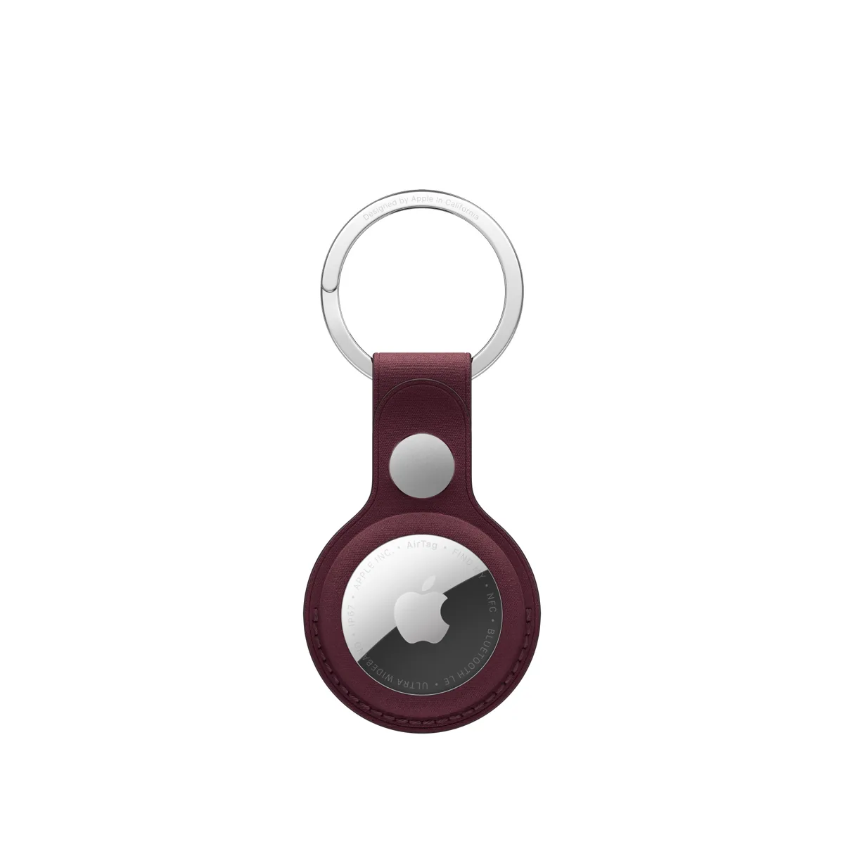 Apple AirTag FineWoven Key Ring - Burgundy