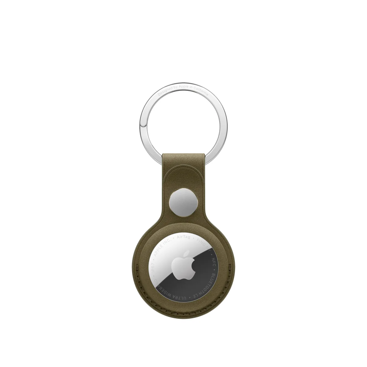 Apple AirTag FineWoven Key Ring - Dark Olive