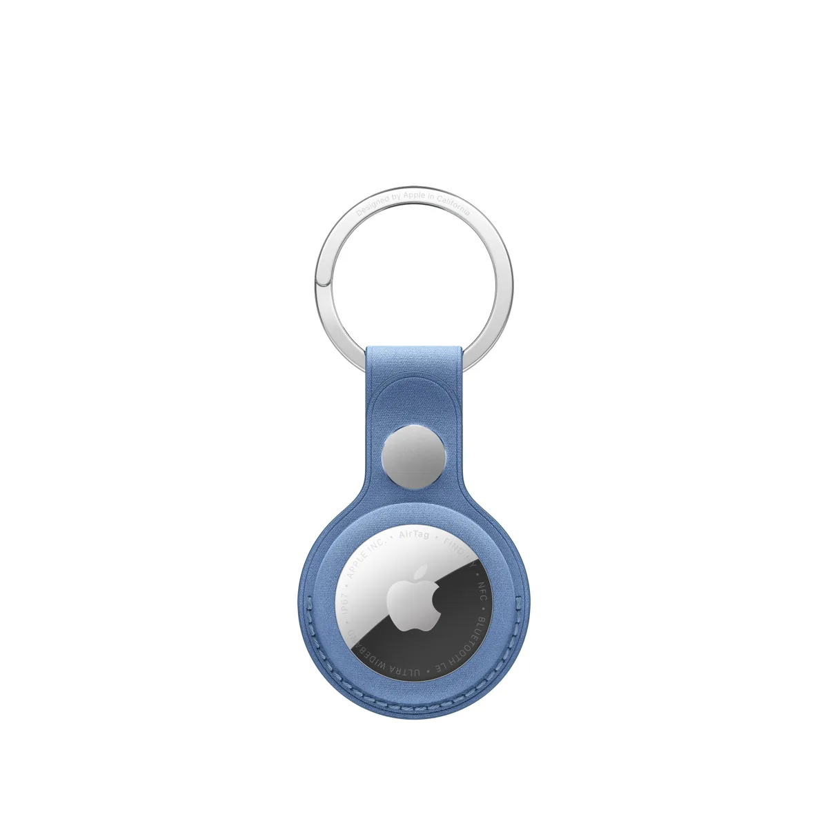 Apple AirTag FineWoven Key Ring - Wildflower Blue