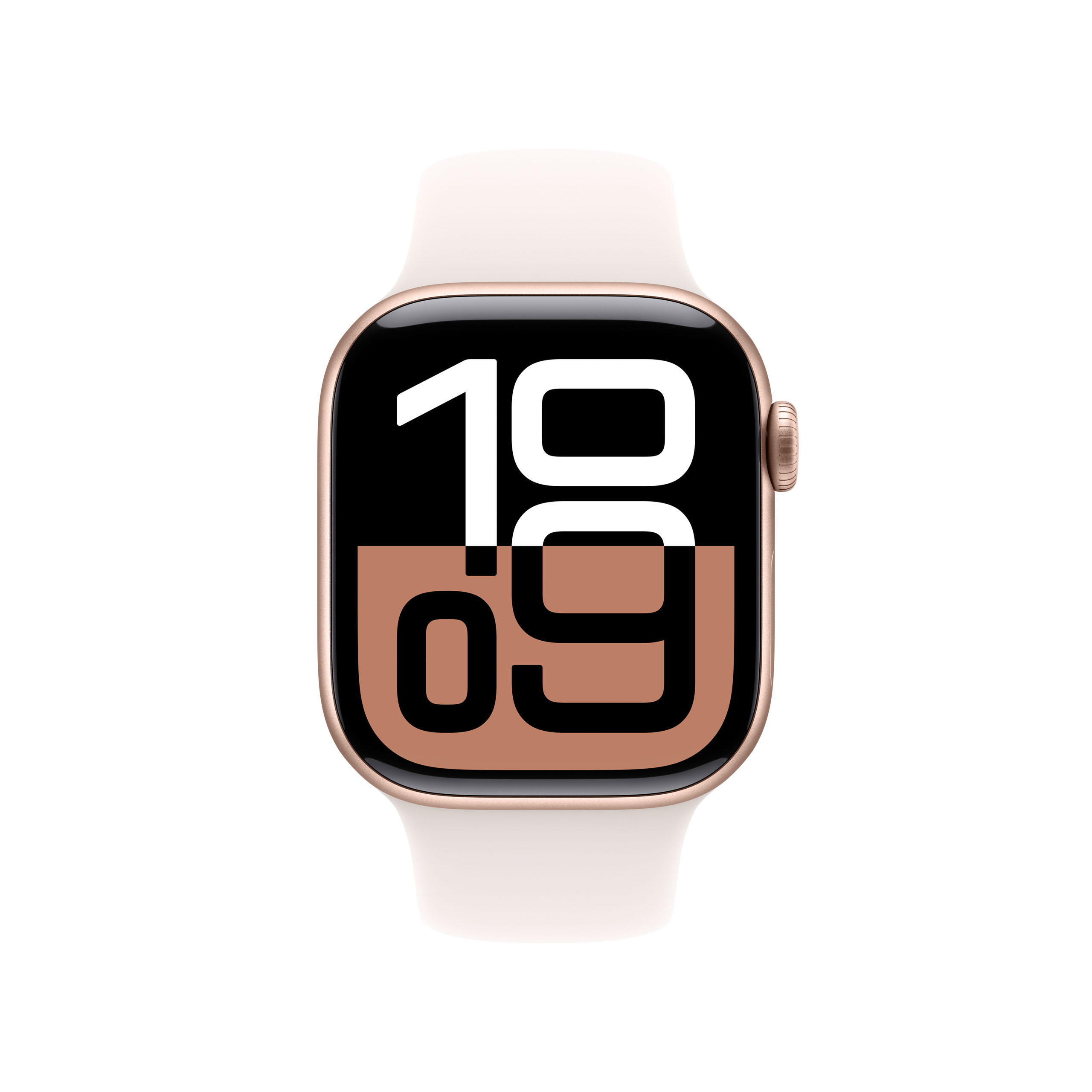 Apple Watch Series 10 GPS + Cellular 42mm Rose Gold Aluminium - Light Blush Sport Band - Small/Medium