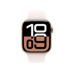 Apple Watch Series 10 GPS + Cellular 42mm Rose Gold Aluminium - Light Blush Sport Band - Small/Medium