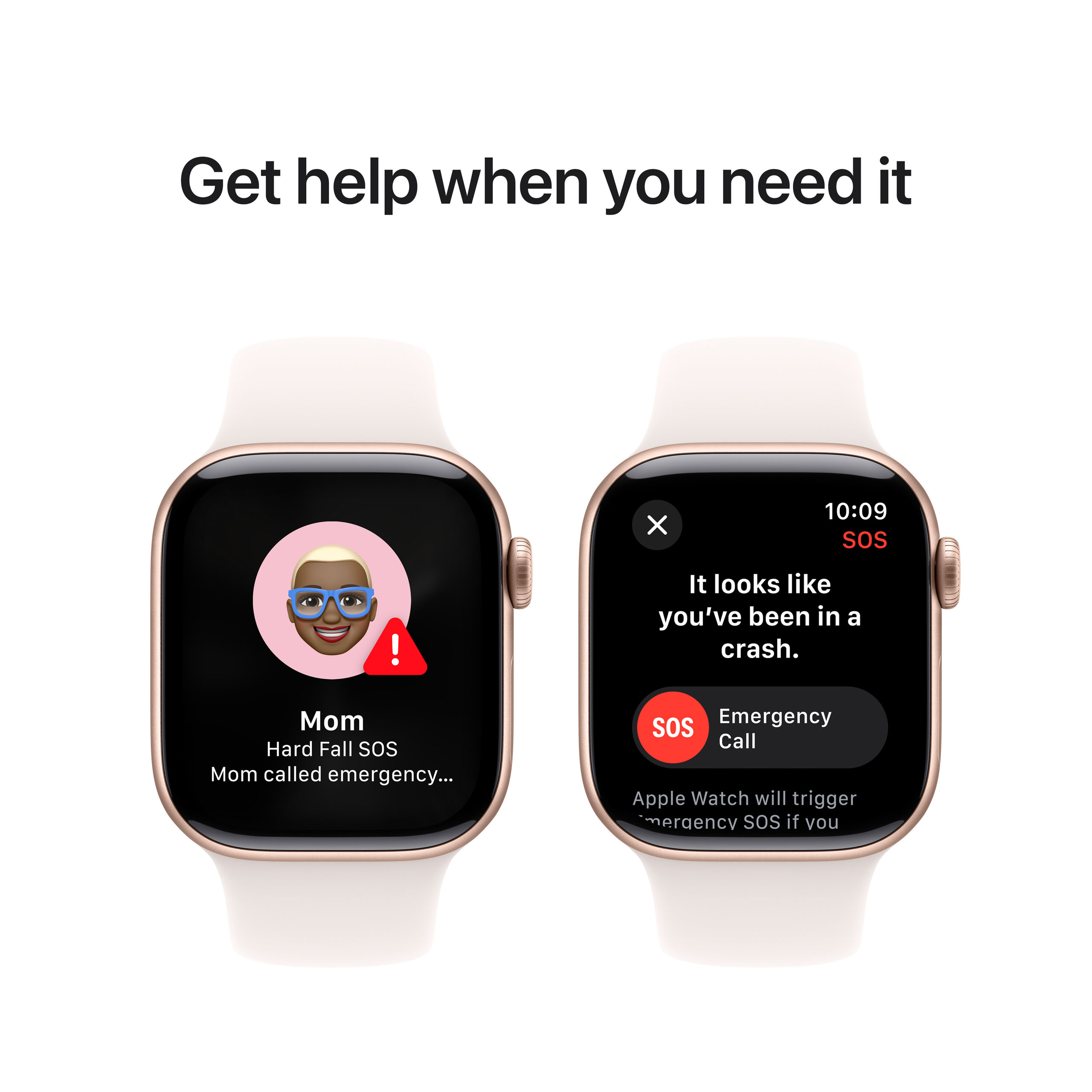 Apple Watch Series 10 GPS + Cellular 42mm Rose Gold Aluminium - Light Blush Sport Band - Small/Medium