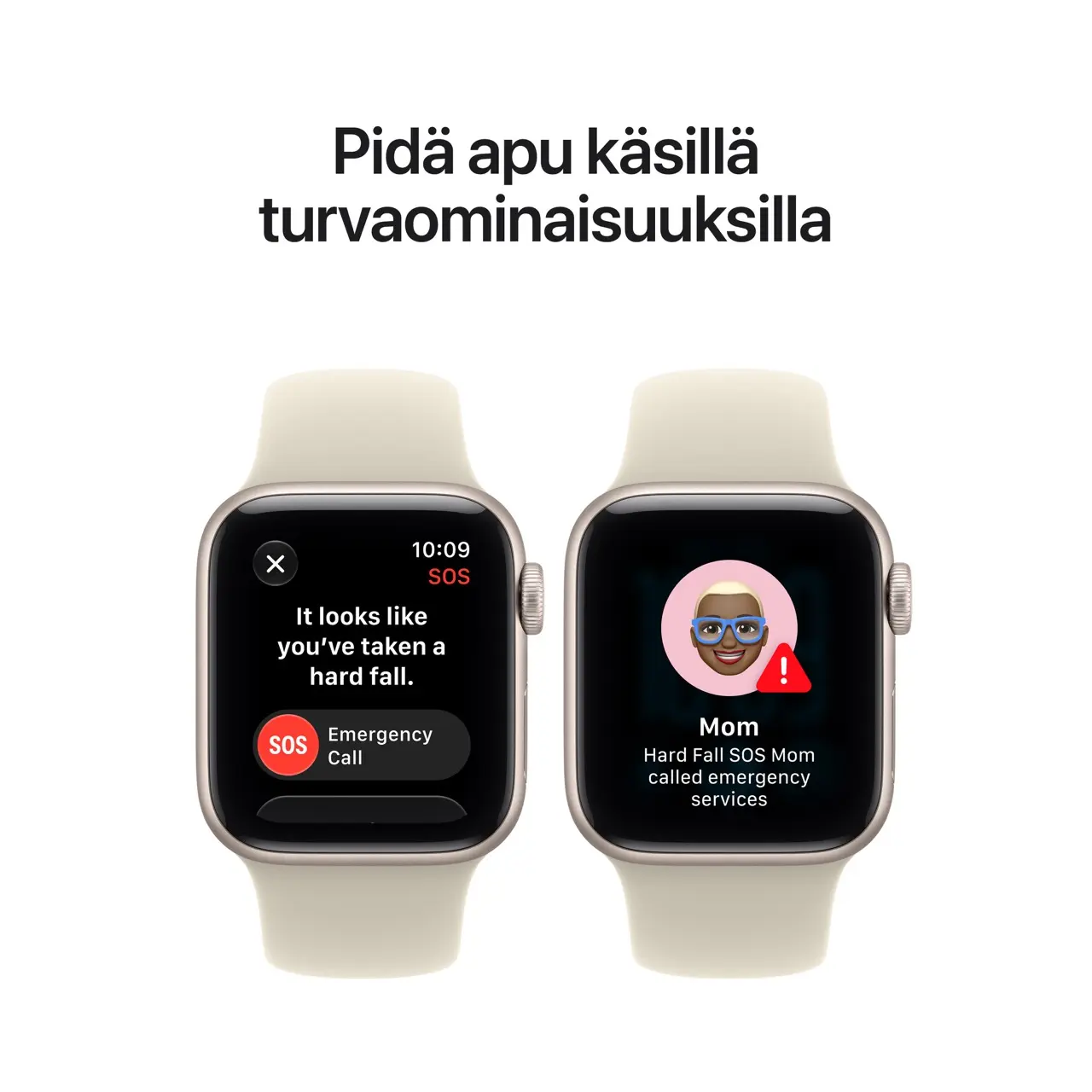 Apple Watch SE 3 GPS + Cellular 40mm Starlight Aluminium -  Sand Sport Band - Medium/Large